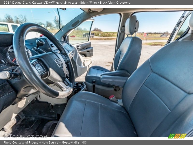 Bright White / Black/Light Graystone 2014 Dodge Grand Caravan SE w/Wheelchair Access