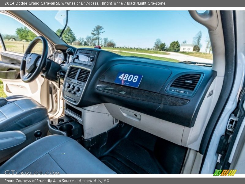 Bright White / Black/Light Graystone 2014 Dodge Grand Caravan SE w/Wheelchair Access