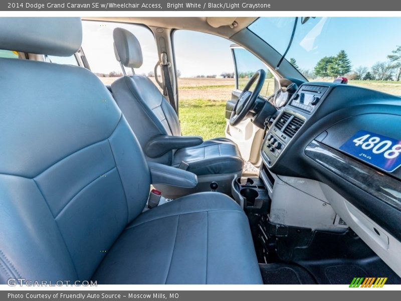 Bright White / Black/Light Graystone 2014 Dodge Grand Caravan SE w/Wheelchair Access