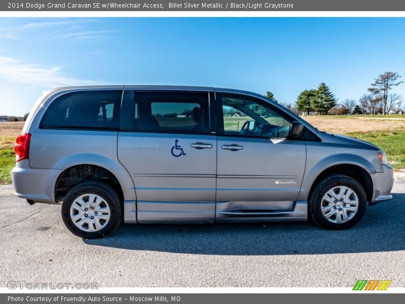 Billet Silver Metallic / Black/Light Graystone 2014 Dodge Grand Caravan SE w/Wheelchair Access