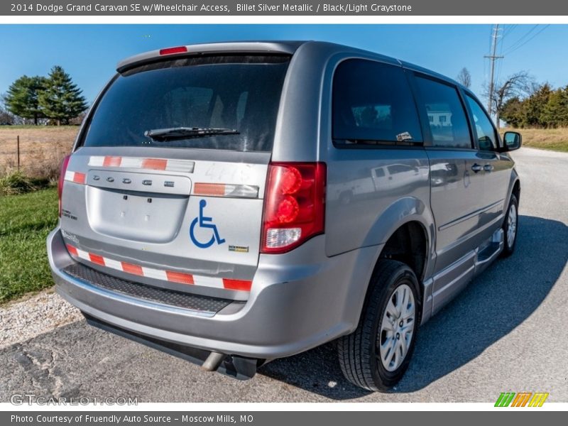Billet Silver Metallic / Black/Light Graystone 2014 Dodge Grand Caravan SE w/Wheelchair Access