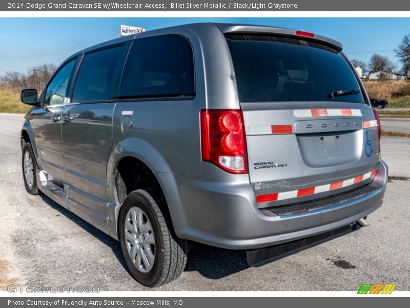 Billet Silver Metallic / Black/Light Graystone 2014 Dodge Grand Caravan SE w/Wheelchair Access