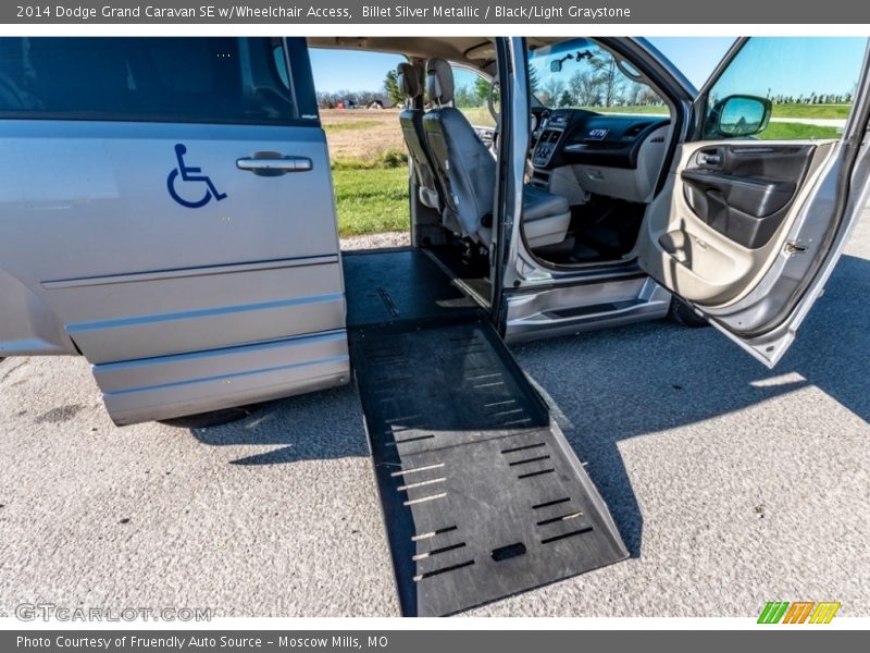 Billet Silver Metallic / Black/Light Graystone 2014 Dodge Grand Caravan SE w/Wheelchair Access