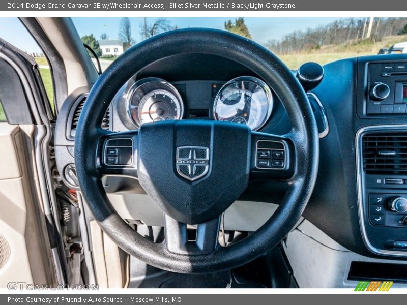 Billet Silver Metallic / Black/Light Graystone 2014 Dodge Grand Caravan SE w/Wheelchair Access