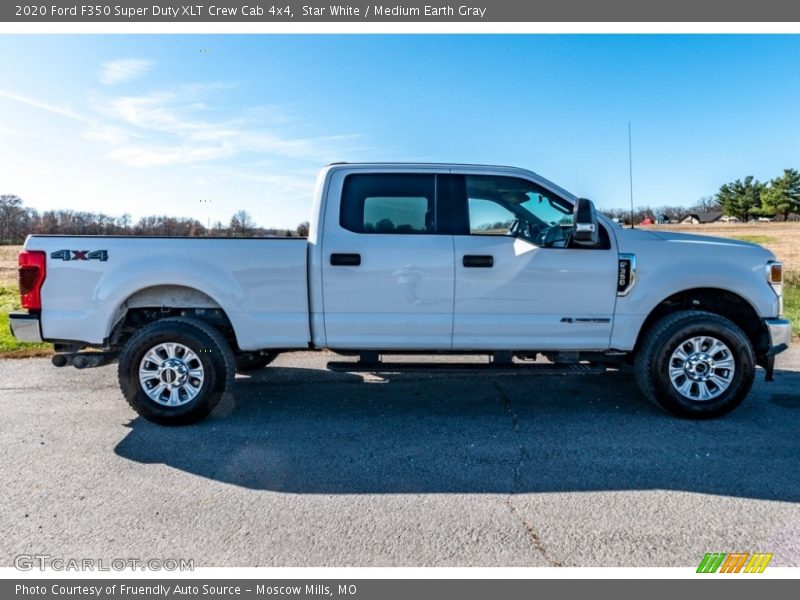 Star White / Medium Earth Gray 2020 Ford F350 Super Duty XLT Crew Cab 4x4