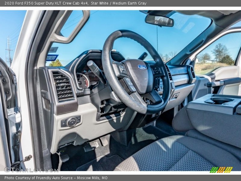 Star White / Medium Earth Gray 2020 Ford F350 Super Duty XLT Crew Cab 4x4