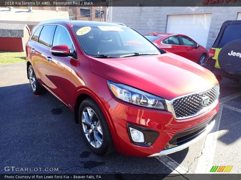 Remington Red / Black 2018 Kia Sorento SX AWD