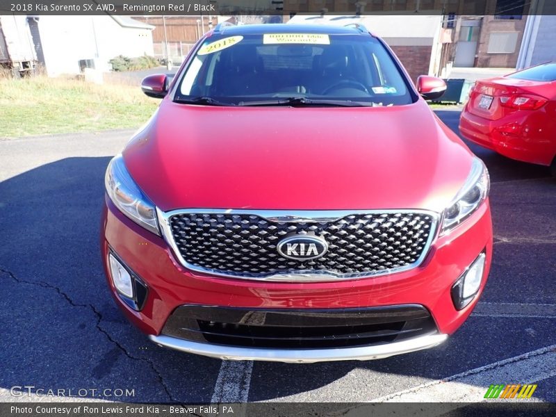 Remington Red / Black 2018 Kia Sorento SX AWD
