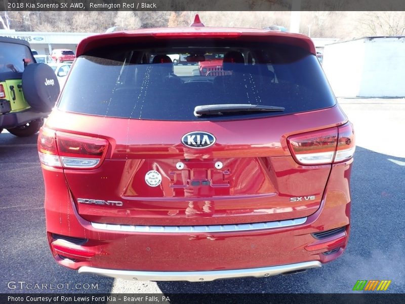 Remington Red / Black 2018 Kia Sorento SX AWD