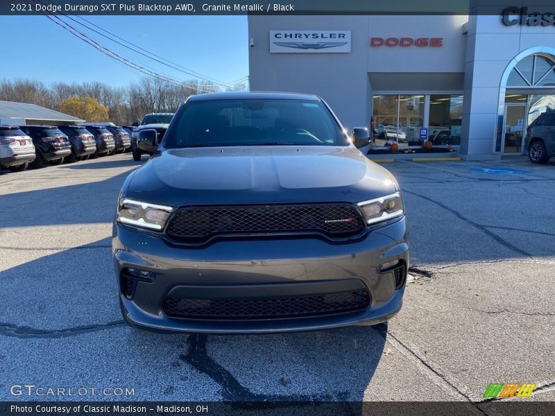 Granite Metallic / Black 2021 Dodge Durango SXT Plus Blacktop AWD