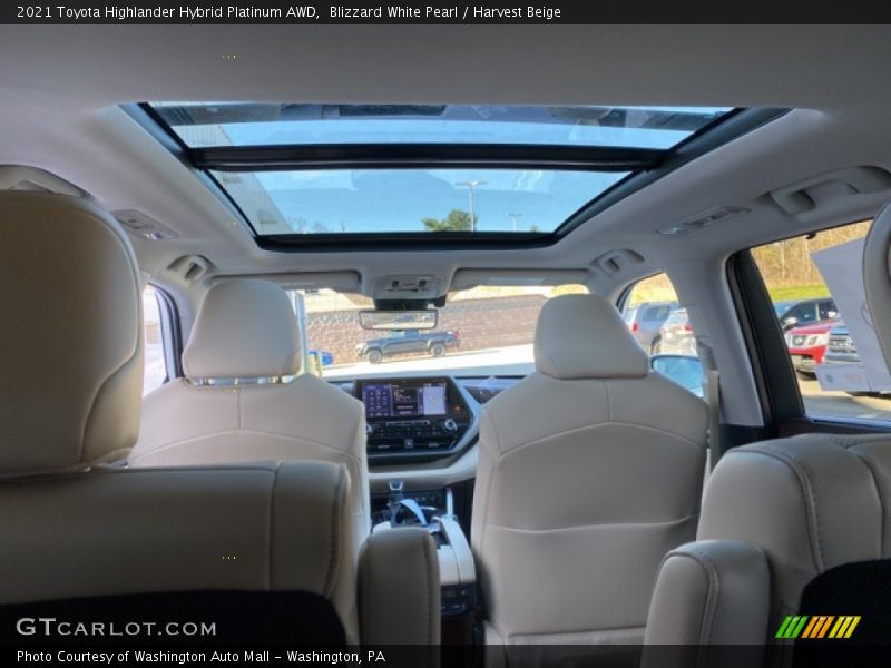 Rear Seat of 2021 Highlander Hybrid Platinum AWD
