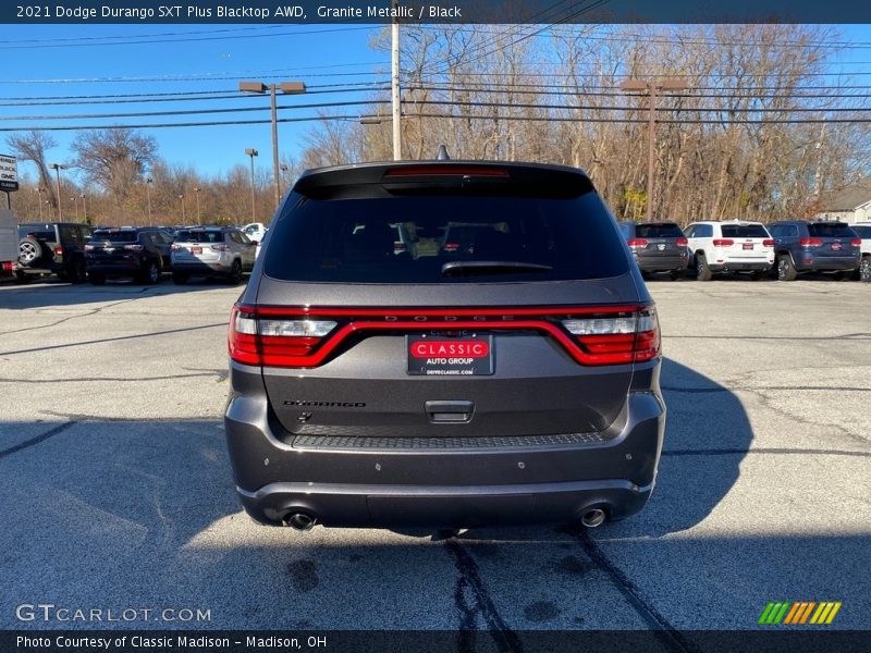 Granite Metallic / Black 2021 Dodge Durango SXT Plus Blacktop AWD