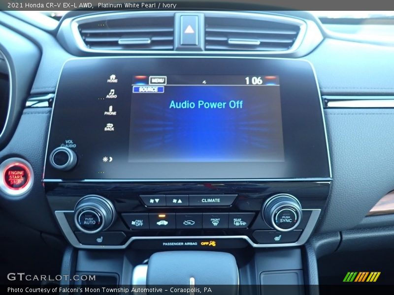 Controls of 2021 CR-V EX-L AWD