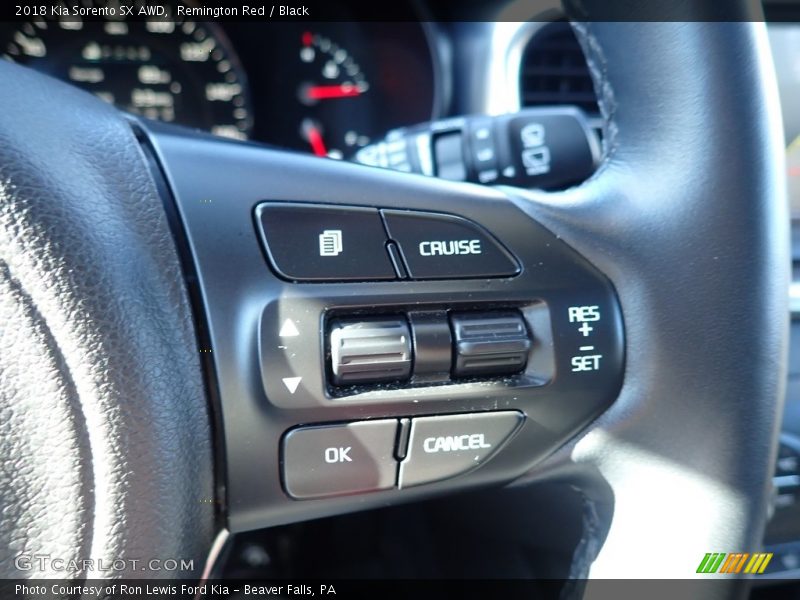 Remington Red / Black 2018 Kia Sorento SX AWD