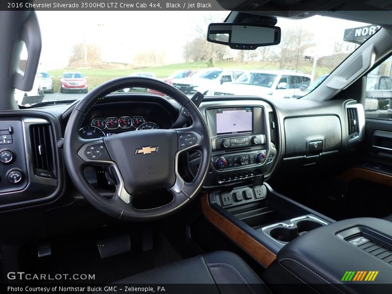 Jet Black Interior - 2016 Silverado 3500HD LTZ Crew Cab 4x4 