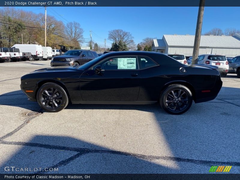 Pitch Black / Black 2020 Dodge Challenger GT AWD