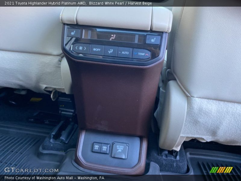 Rear Seat of 2021 Highlander Hybrid Platinum AWD