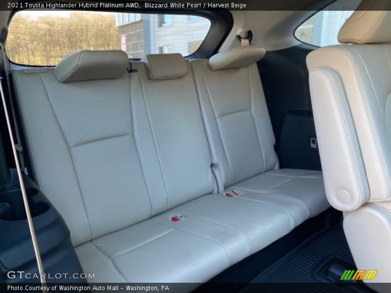 Rear Seat of 2021 Highlander Hybrid Platinum AWD