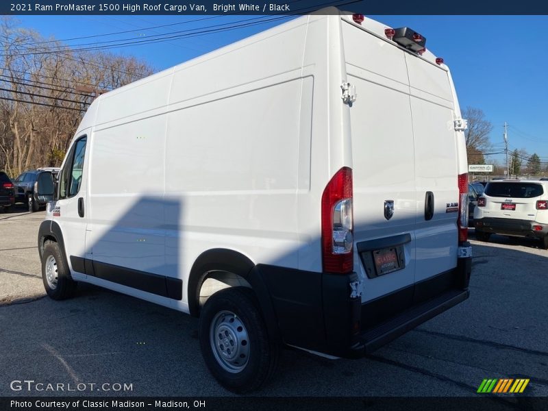 Bright White / Black 2021 Ram ProMaster 1500 High Roof Cargo Van