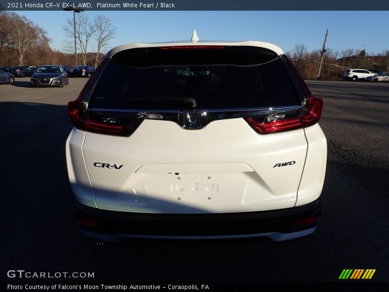 Platinum White Pearl / Black 2021 Honda CR-V EX-L AWD