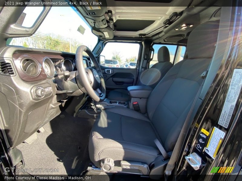 Black / Black 2021 Jeep Wrangler Unlimited Sport 4x4