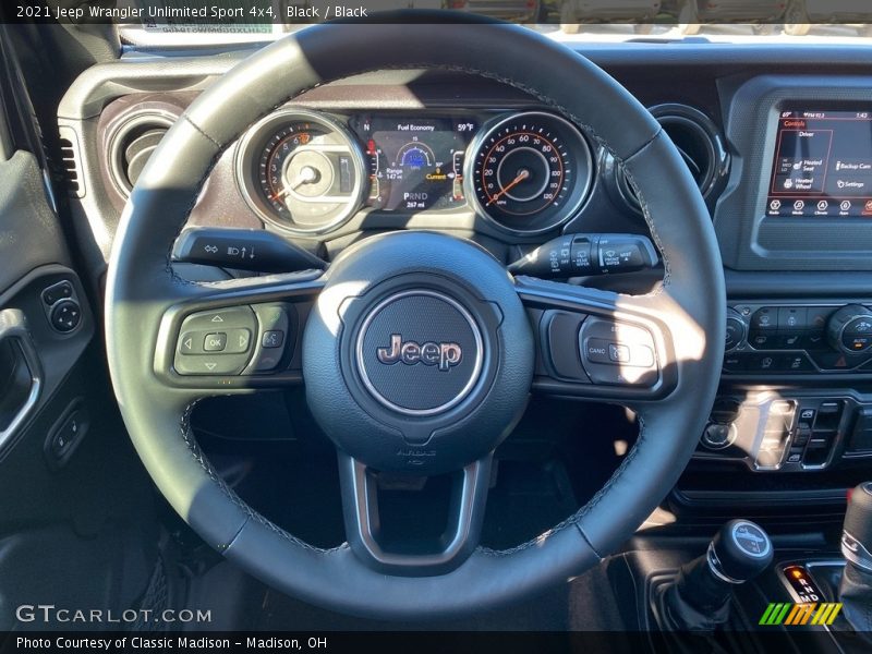 Black / Black 2021 Jeep Wrangler Unlimited Sport 4x4