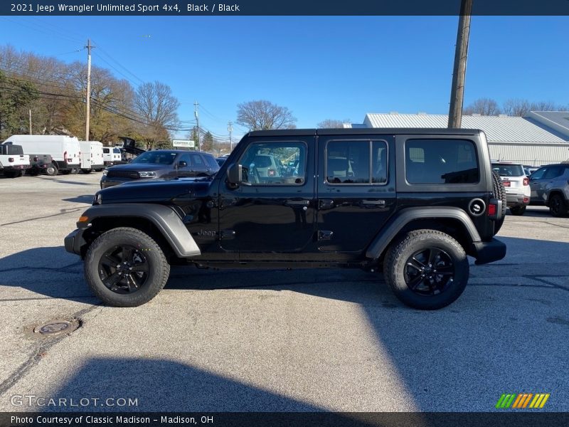 Black / Black 2021 Jeep Wrangler Unlimited Sport 4x4