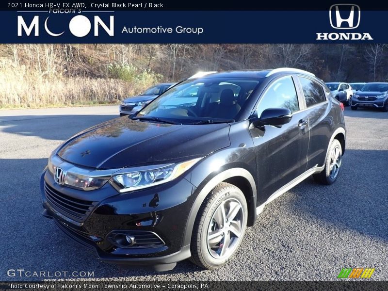 Crystal Black Pearl / Black 2021 Honda HR-V EX AWD
