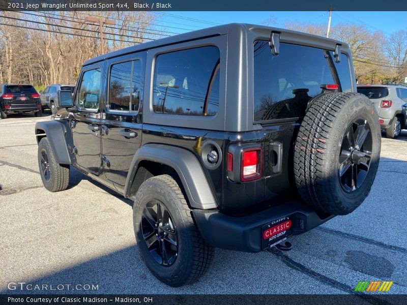 Black / Black 2021 Jeep Wrangler Unlimited Sport 4x4