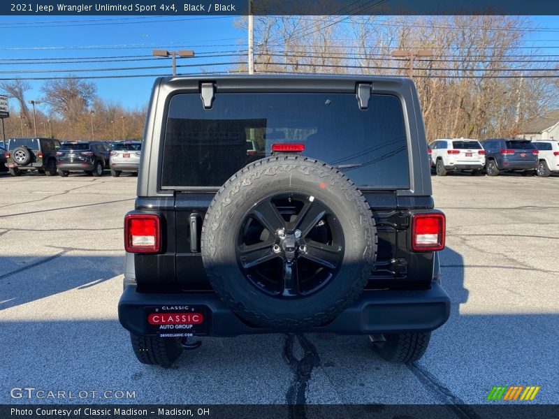 Black / Black 2021 Jeep Wrangler Unlimited Sport 4x4