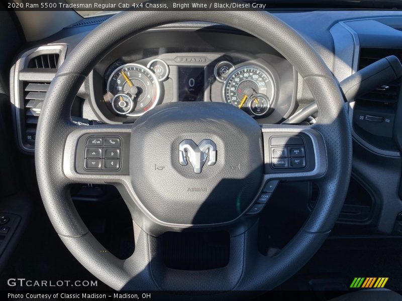 Bright White / Black/Diesel Gray 2020 Ram 5500 Tradesman Regular Cab 4x4 Chassis