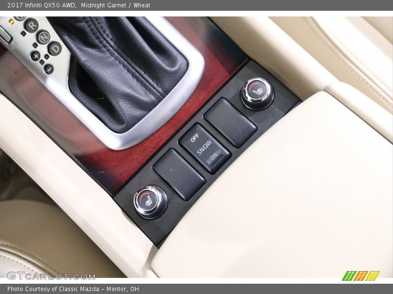 Midnight Garnet / Wheat 2017 Infiniti QX50 AWD