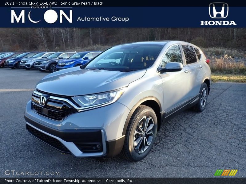 Sonic Gray Pearl / Black 2021 Honda CR-V EX-L AWD