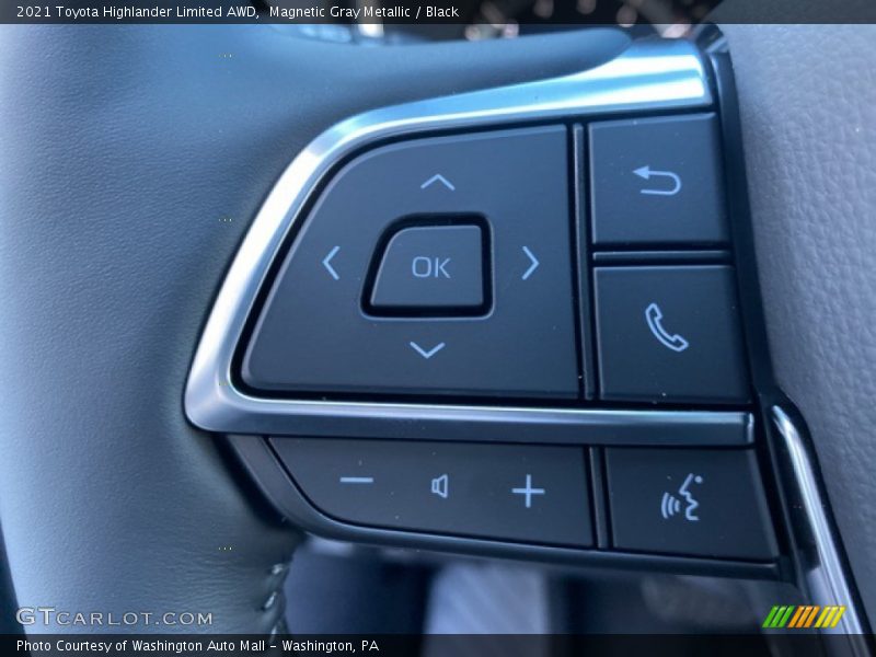 Magnetic Gray Metallic / Black 2021 Toyota Highlander Limited AWD
