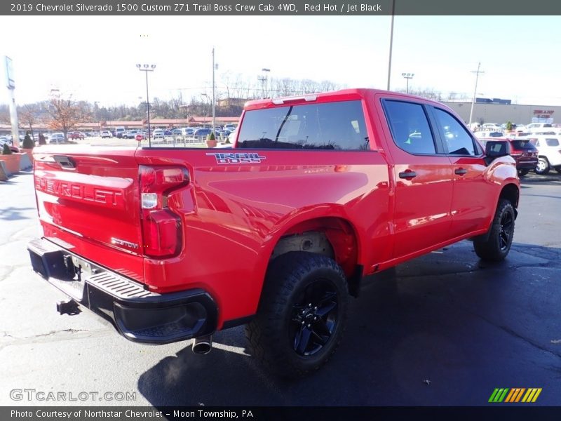 Red Hot / Jet Black 2019 Chevrolet Silverado 1500 Custom Z71 Trail Boss Crew Cab 4WD