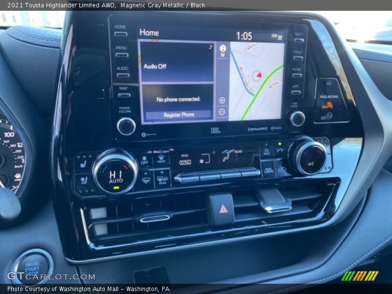 Magnetic Gray Metallic / Black 2021 Toyota Highlander Limited AWD