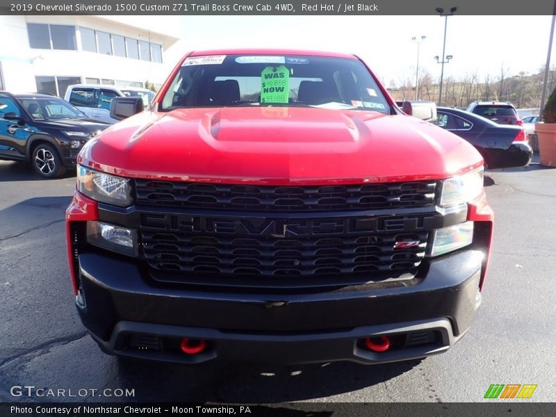 Red Hot / Jet Black 2019 Chevrolet Silverado 1500 Custom Z71 Trail Boss Crew Cab 4WD
