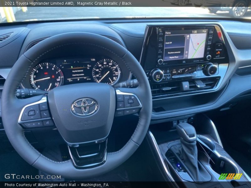 Magnetic Gray Metallic / Black 2021 Toyota Highlander Limited AWD