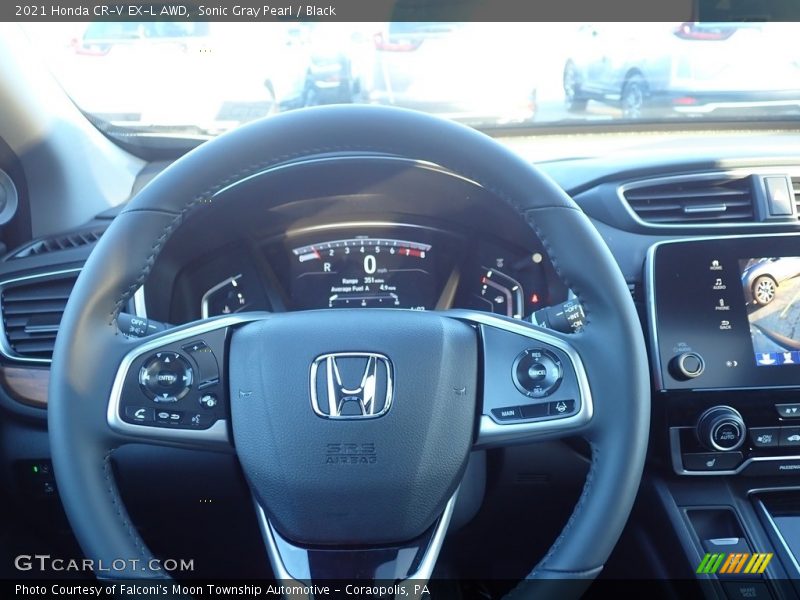 Sonic Gray Pearl / Black 2021 Honda CR-V EX-L AWD
