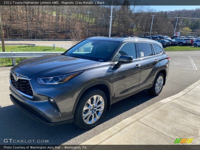 Magnetic Gray Metallic / Black 2021 Toyota Highlander Limited AWD