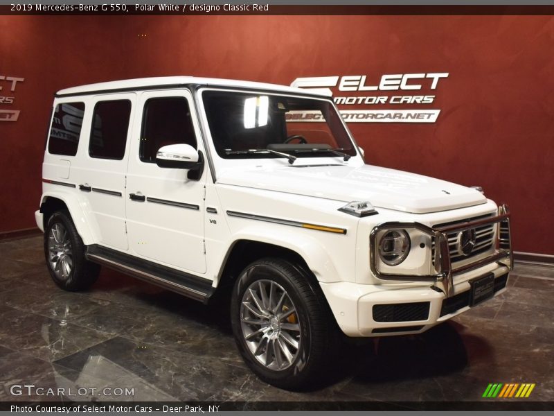 Polar White / designo Classic Red 2019 Mercedes-Benz G 550