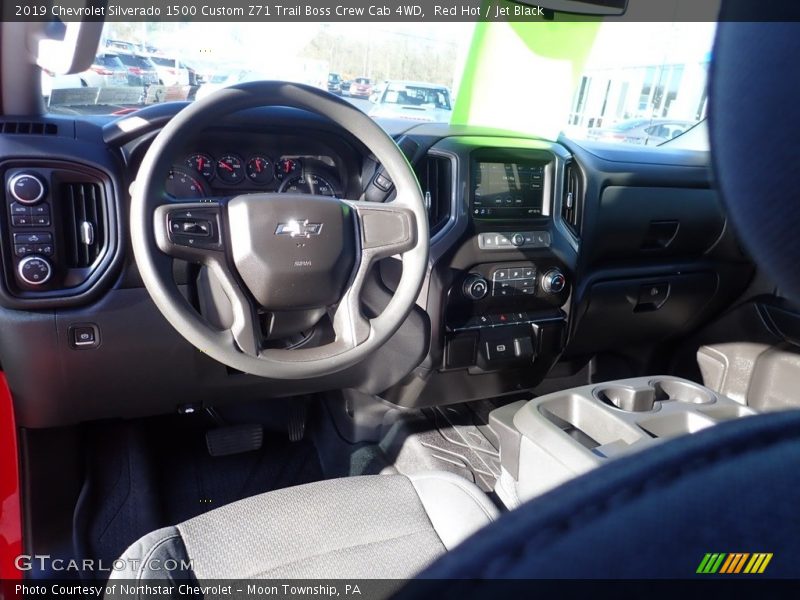 Red Hot / Jet Black 2019 Chevrolet Silverado 1500 Custom Z71 Trail Boss Crew Cab 4WD