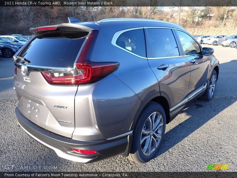 Modern Steel Metallic / Black 2021 Honda CR-V Touring AWD