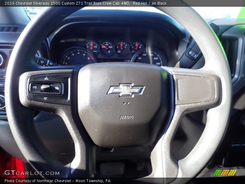 Red Hot / Jet Black 2019 Chevrolet Silverado 1500 Custom Z71 Trail Boss Crew Cab 4WD