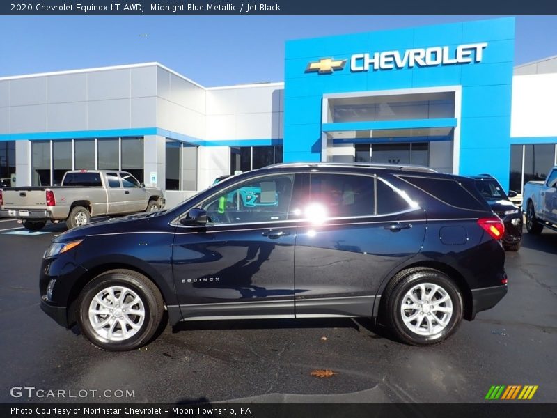 Midnight Blue Metallic / Jet Black 2020 Chevrolet Equinox LT AWD