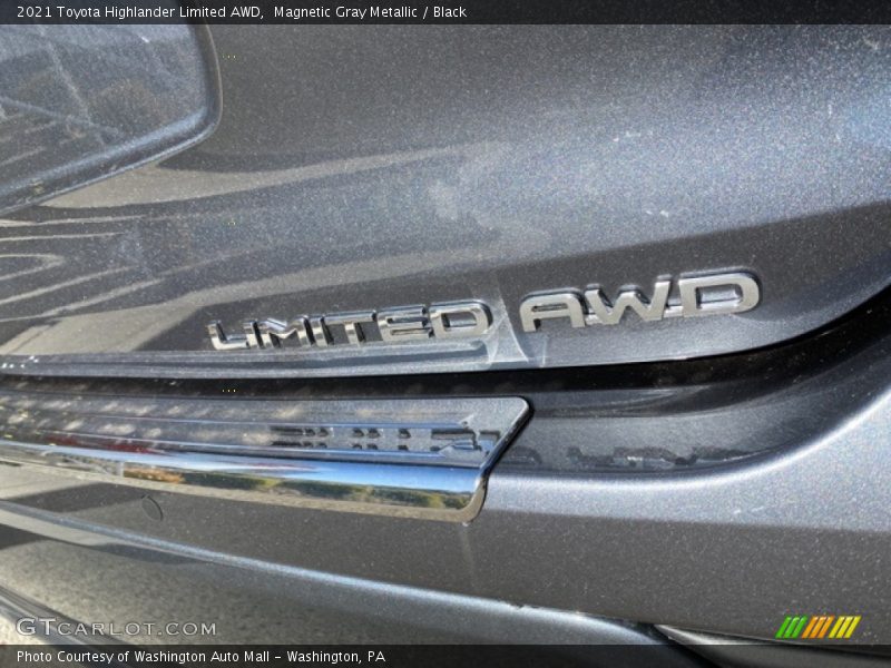 Magnetic Gray Metallic / Black 2021 Toyota Highlander Limited AWD