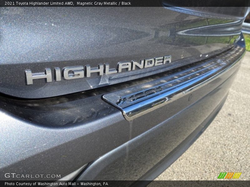 Magnetic Gray Metallic / Black 2021 Toyota Highlander Limited AWD