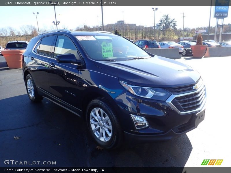 Midnight Blue Metallic / Jet Black 2020 Chevrolet Equinox LT AWD