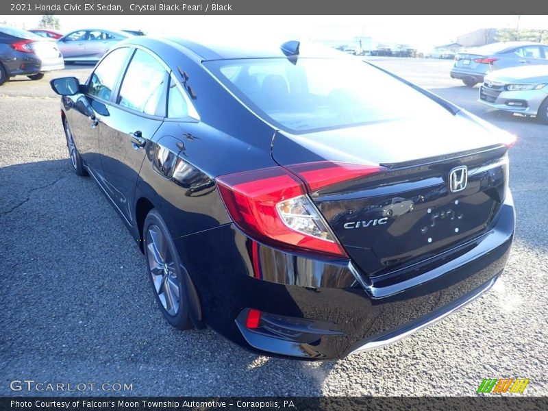 Crystal Black Pearl / Black 2021 Honda Civic EX Sedan