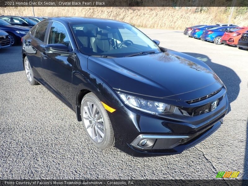 Front 3/4 View of 2021 Civic EX Sedan